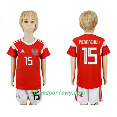 Koszulka Rosja Miranchuk 15 Dziecięcy Domowe Koszulki Piłkarskie Mistrzostwa Świata 2018